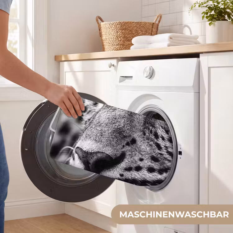 Badematte - Leopard - Schwarz - Weiß - Auge — 7