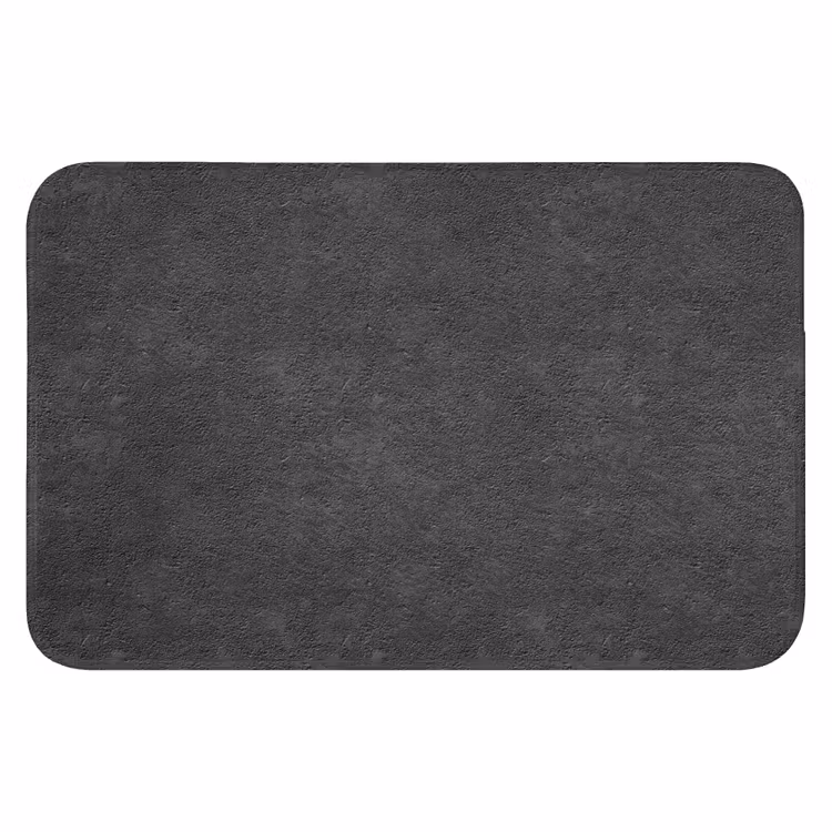 Badematte - Dunkelgrau - Asphalttextur - Rauh — 1