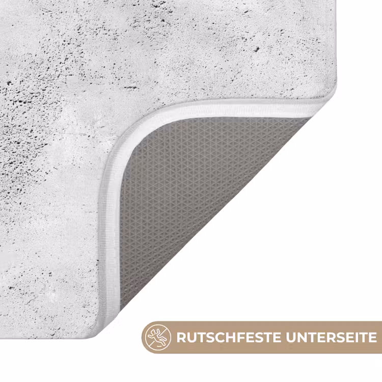 Badematte - Hellgrau - Grob - Dezent — 3