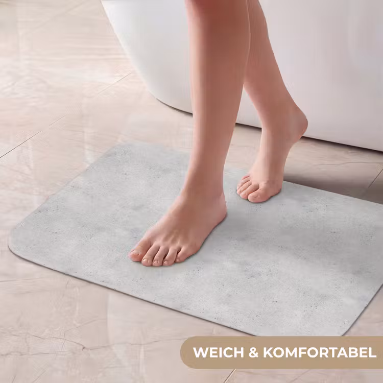 Badematte - Grau - Konkret - Neutral — 5