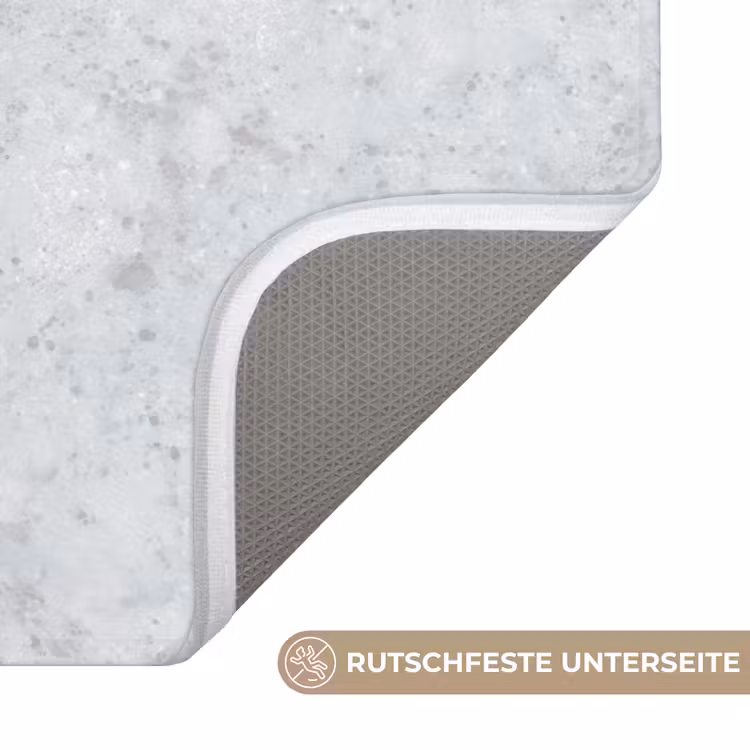 Badematte - Grau - Terrazzo-Effekt - Beton — 3