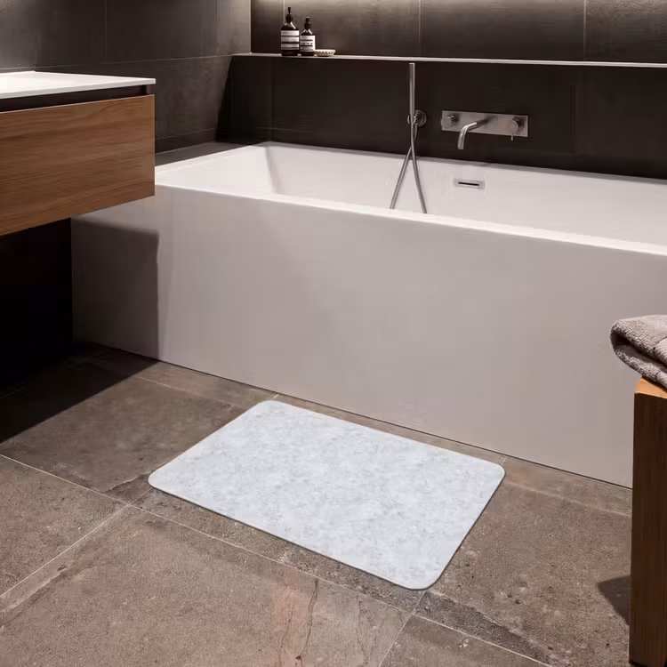 Badematte - Grau - Terrazzo-Effekt - Beton — 4