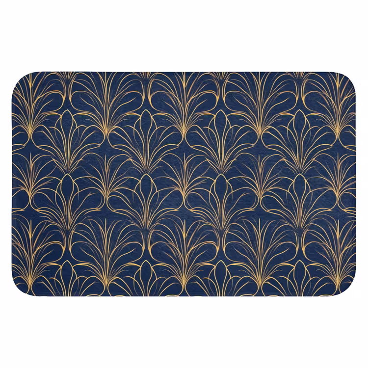 Badematte - Deco - Ventilator - Blau — 1