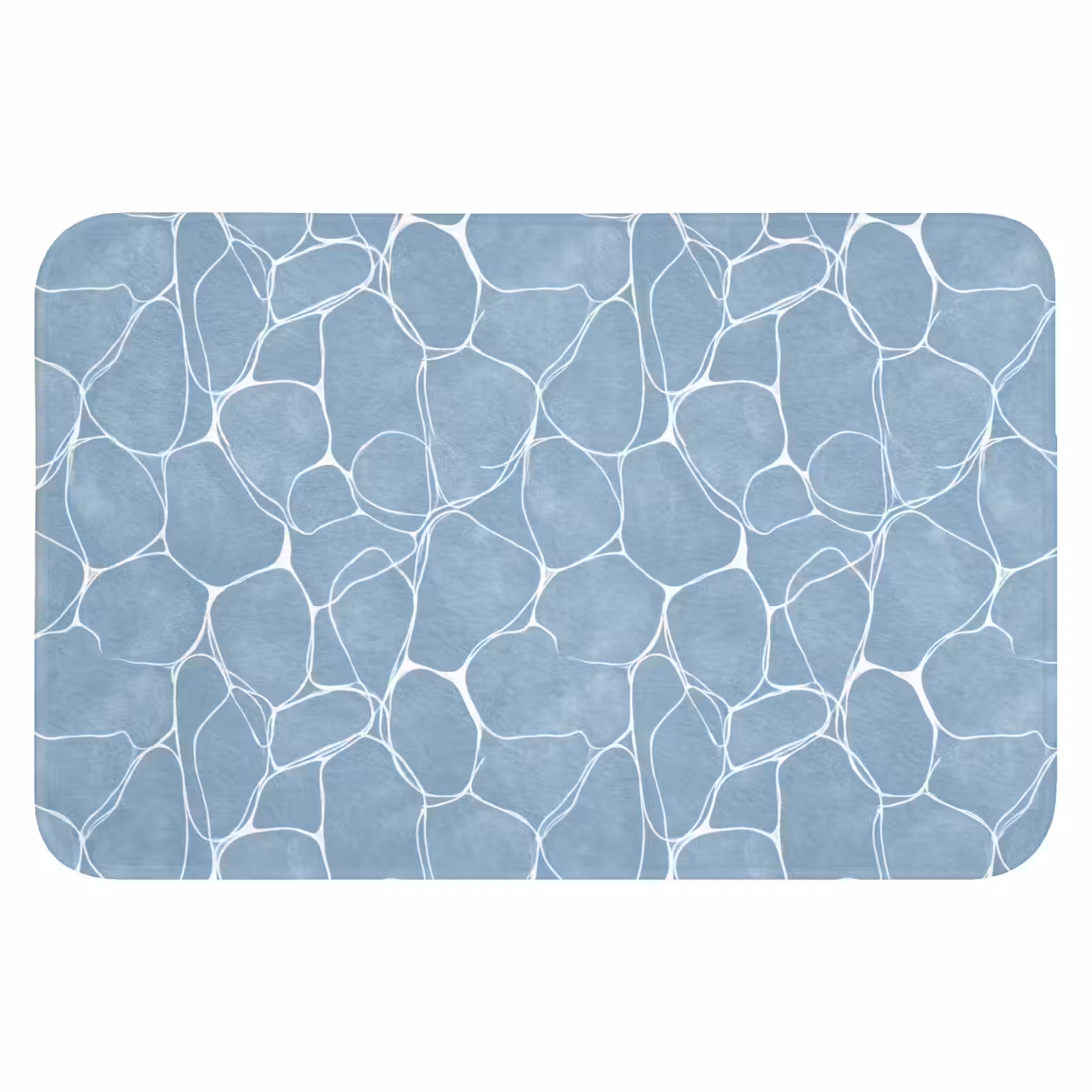 Badematte - Organisch - Muster - Blau — 1
