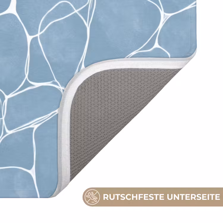 Badematte - Organisch - Muster - Blau — 3