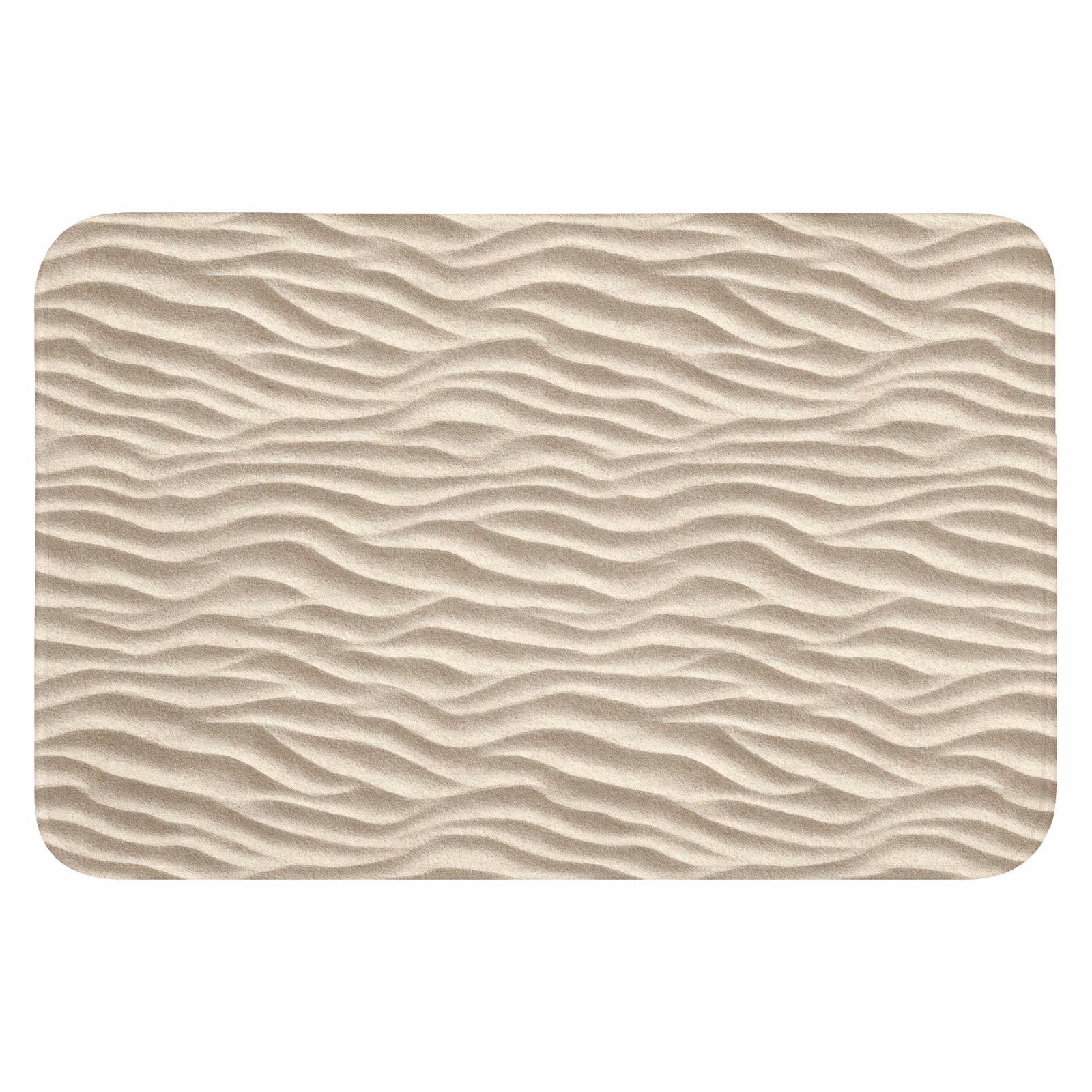 Badematte - Sand - Wellen - Beige — 1