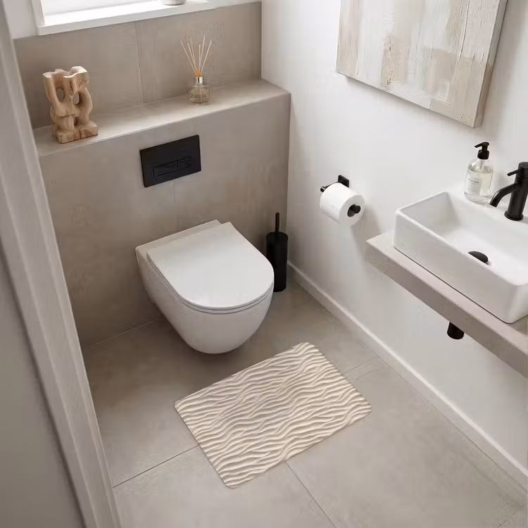 Badematte - Sand - Wellen - Beige — 6