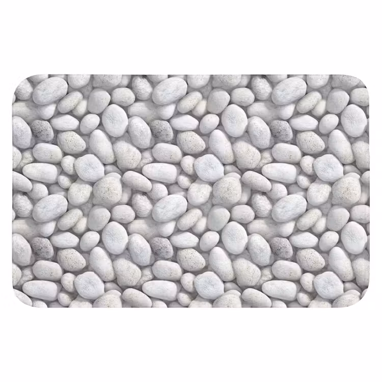 Badematte - Steine - Grau - Oval — 1