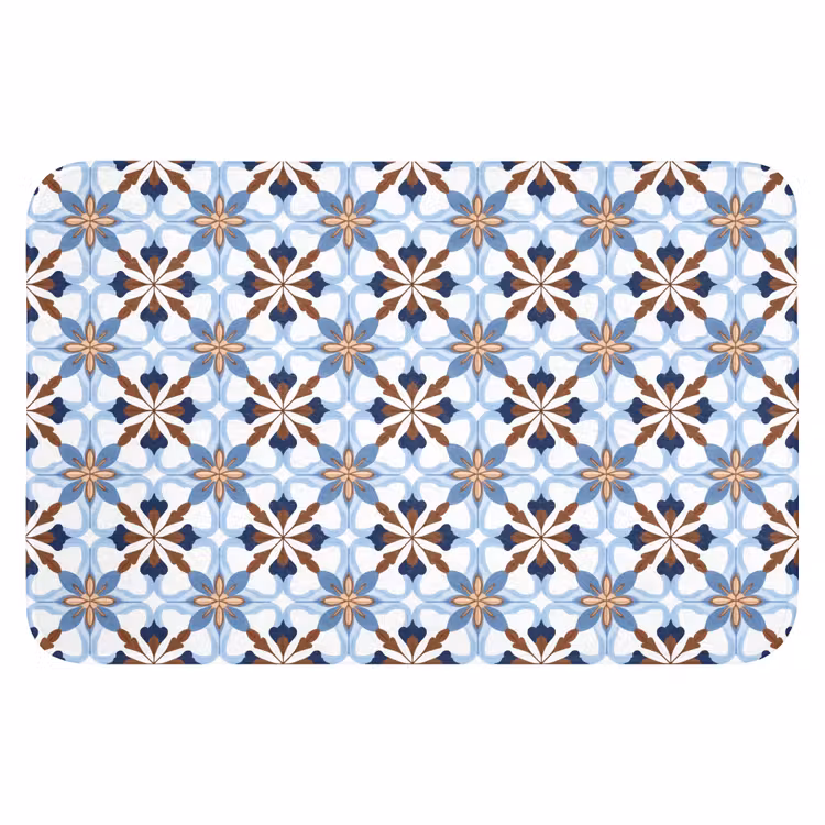 Badematte - Ornament - Fliese - Bunt — 1