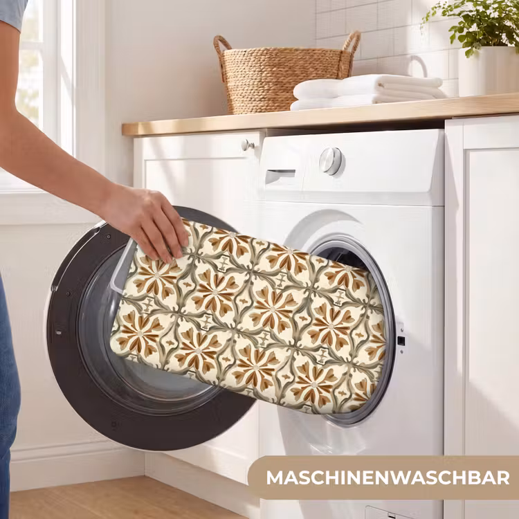 Badematte - Ornamentale Fliesen - Muster - Braun — 7