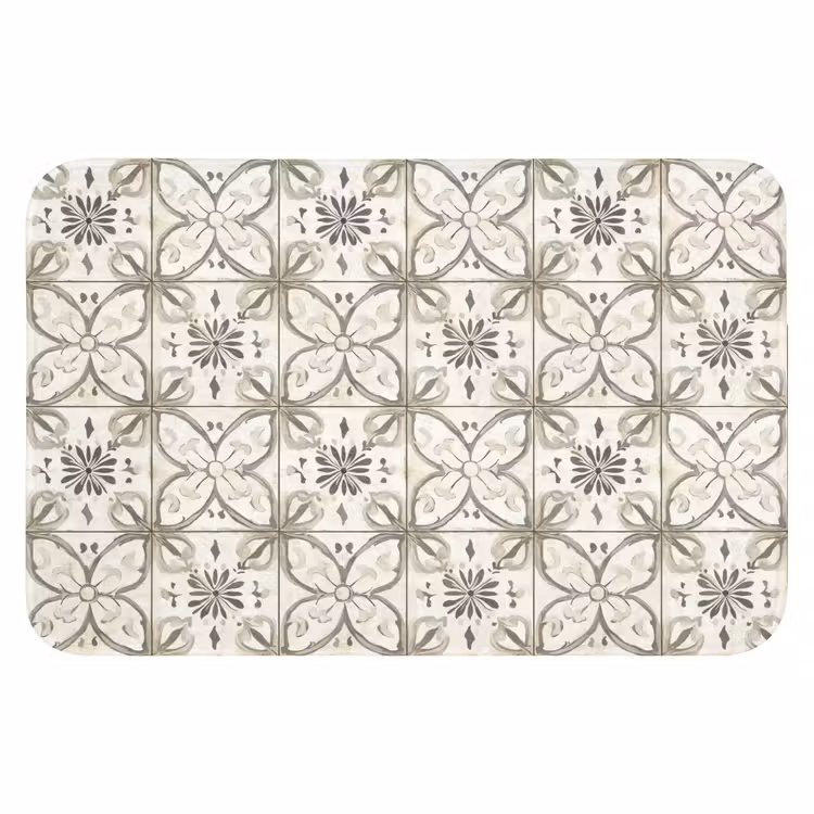 Badematte - Antik - Fliese - Beige — 1