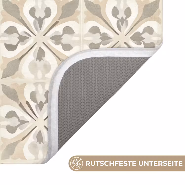 Badematte - Fliese - Motiv - Beige — 3