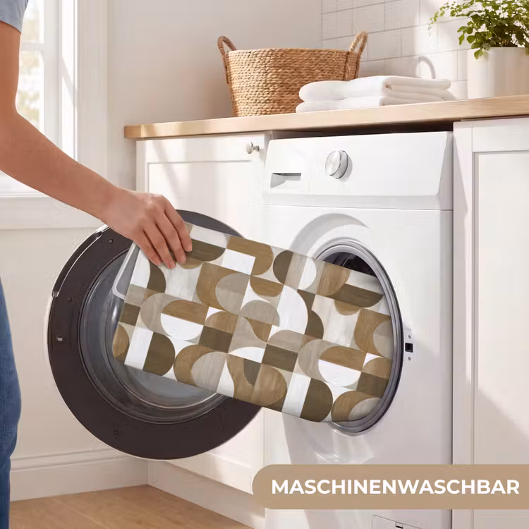Badematte - Abstrakt - Retro - Braun — 7