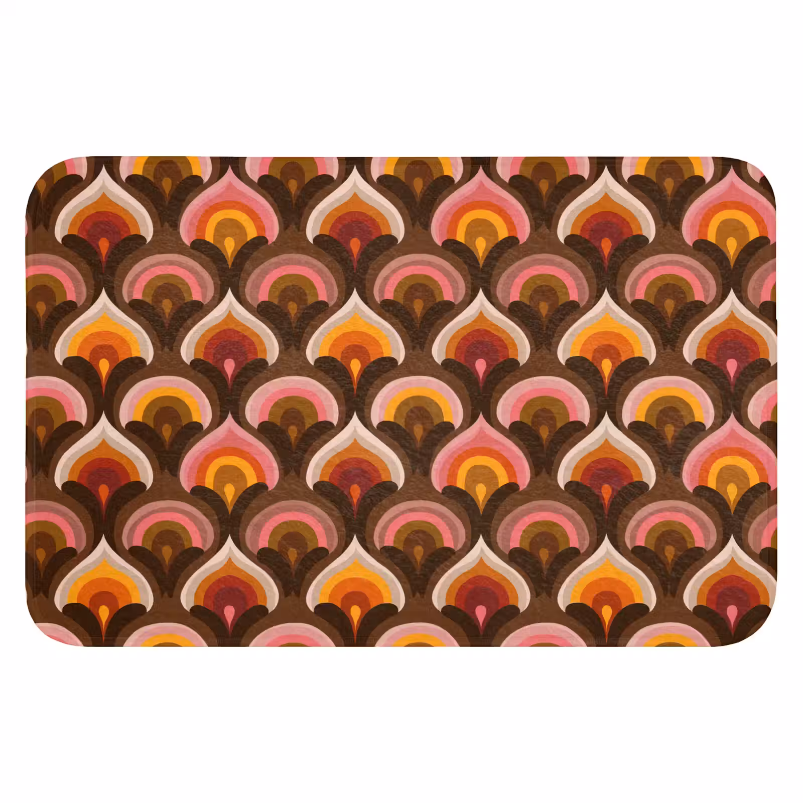 Badematte - Muster - Retro - Farbenfroh — 1