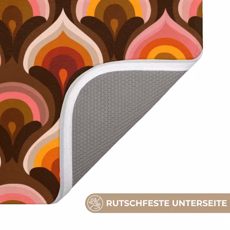 Badematte - Muster - Retro - Farbenfroh — 3