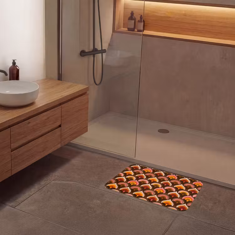 Badematte - Muster - Retro - Farbenfroh — 8