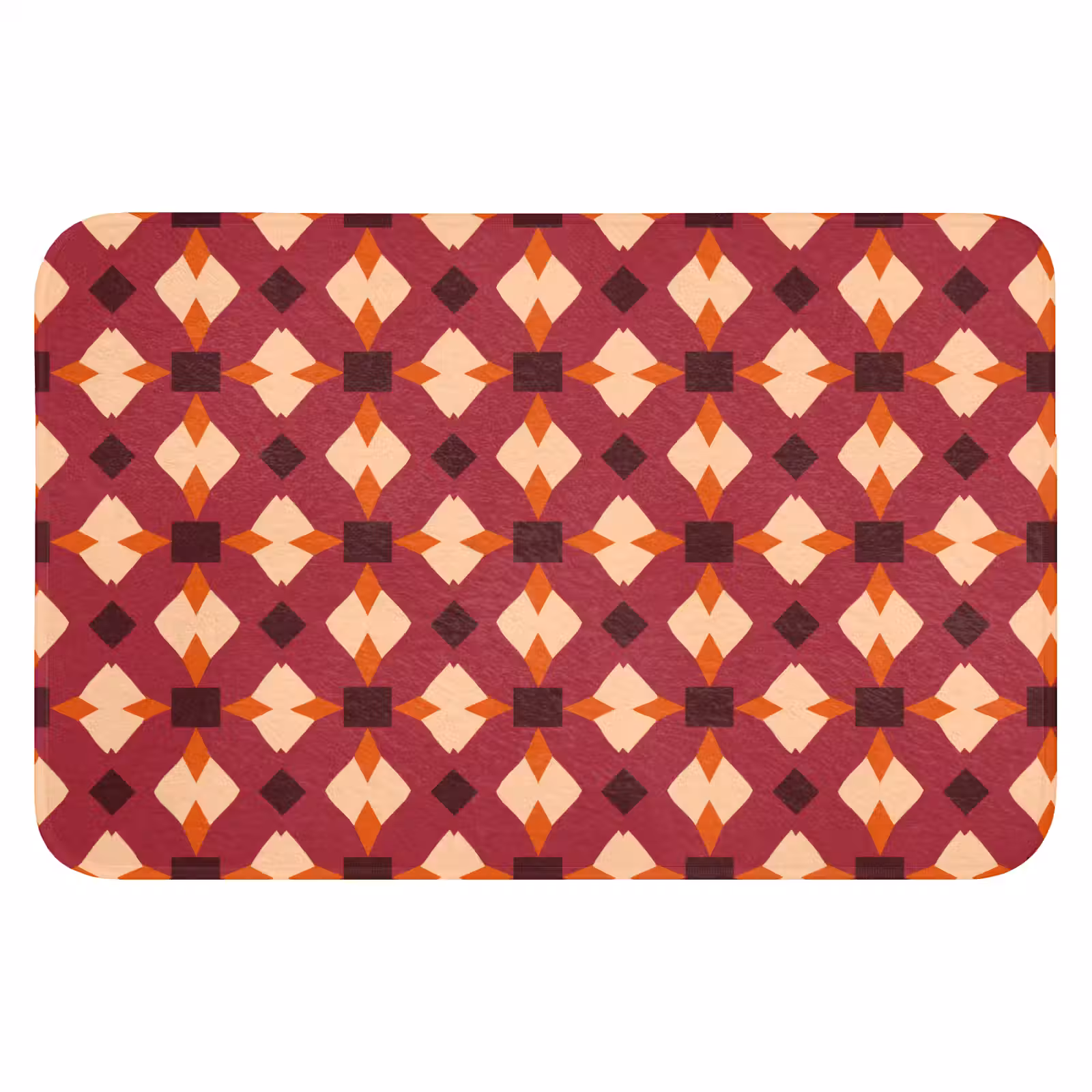 Badematte - Retro - Gemustert - Farbenfroh — 1