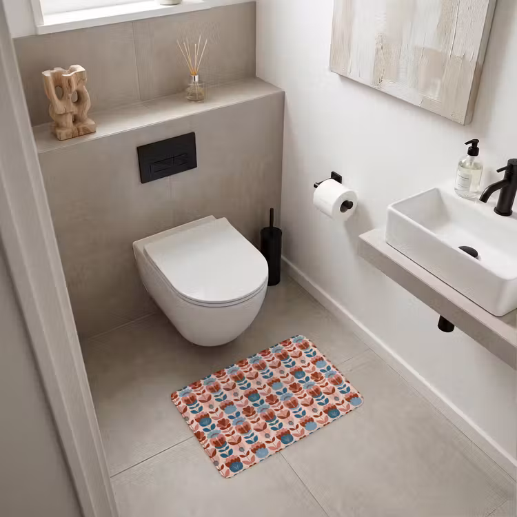 Badematte - Vintage - Motiv - Farbenfroh — 6