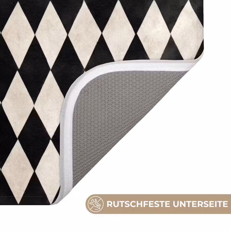 Badematte - Klassisch - Muster - Schwarz — 3