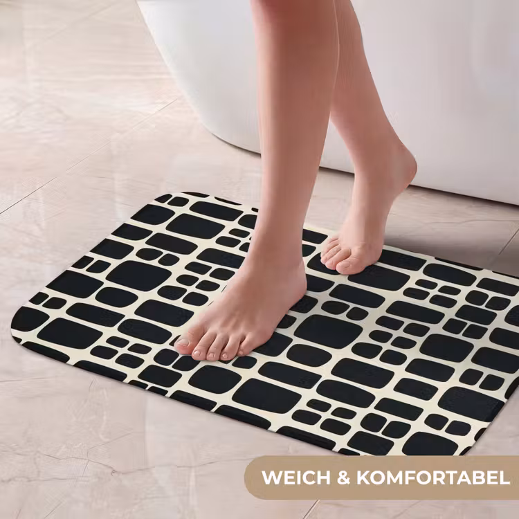 Badematte - Modern - Bio - Schwarz — 5