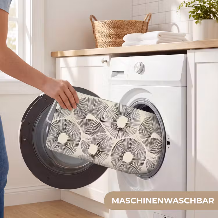 Badematte - Kreise - Muster - Schwarz — 7