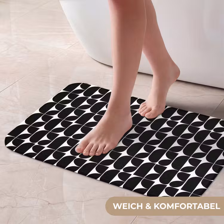 Badematte - Modern - Geometrisch - Schwarz — 5