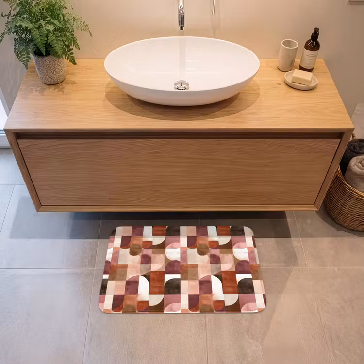 Badematte - Geometrie - Modern - Retro — 2