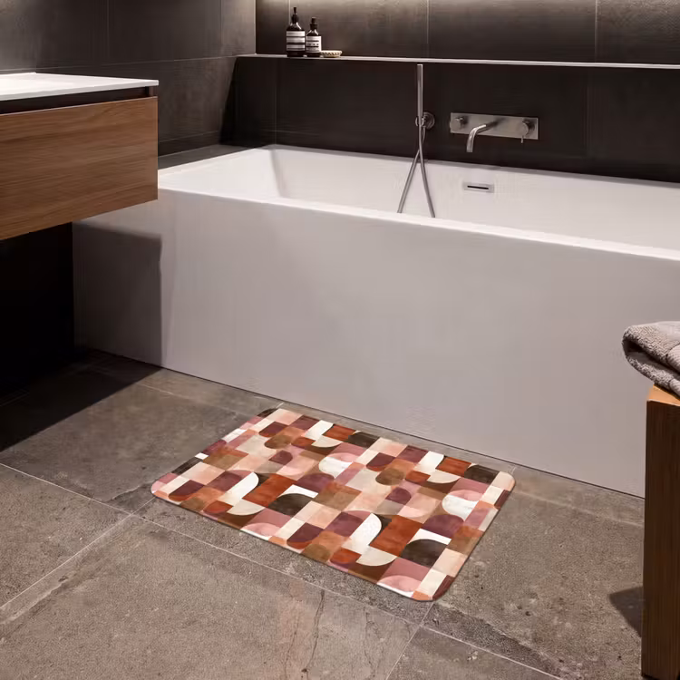 Badematte - Geometrie - Modern - Retro — 4