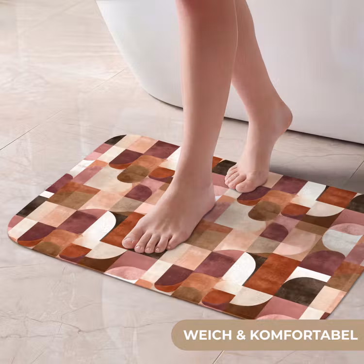 Badematte - Geometrie - Modern - Retro — 5