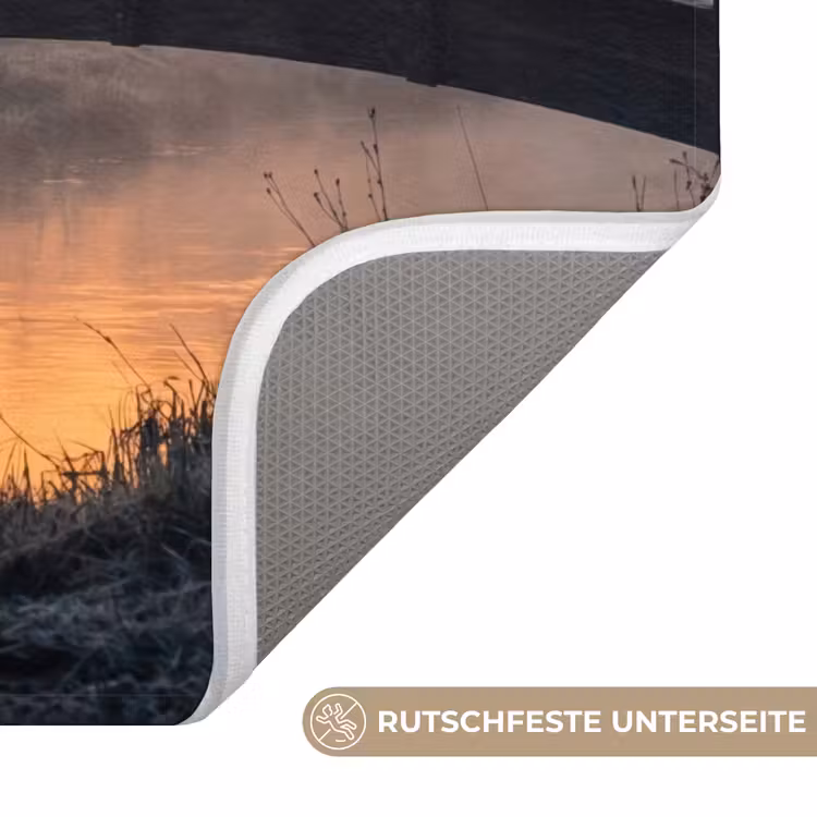 Badematte - Brücke - Nebel - Bäume - Wasser — 3
