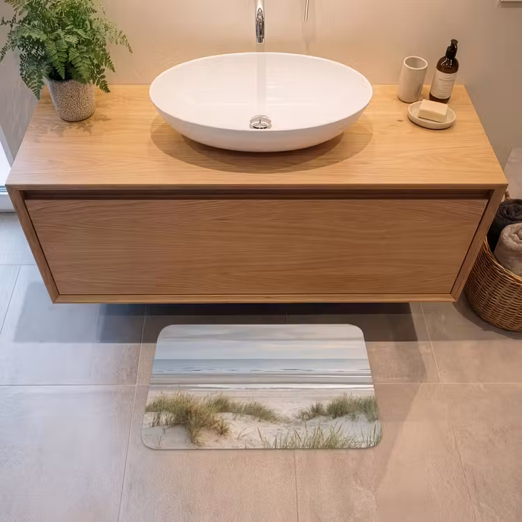 Badematte - Sandstrand - Bewölkt - Dünen — 2