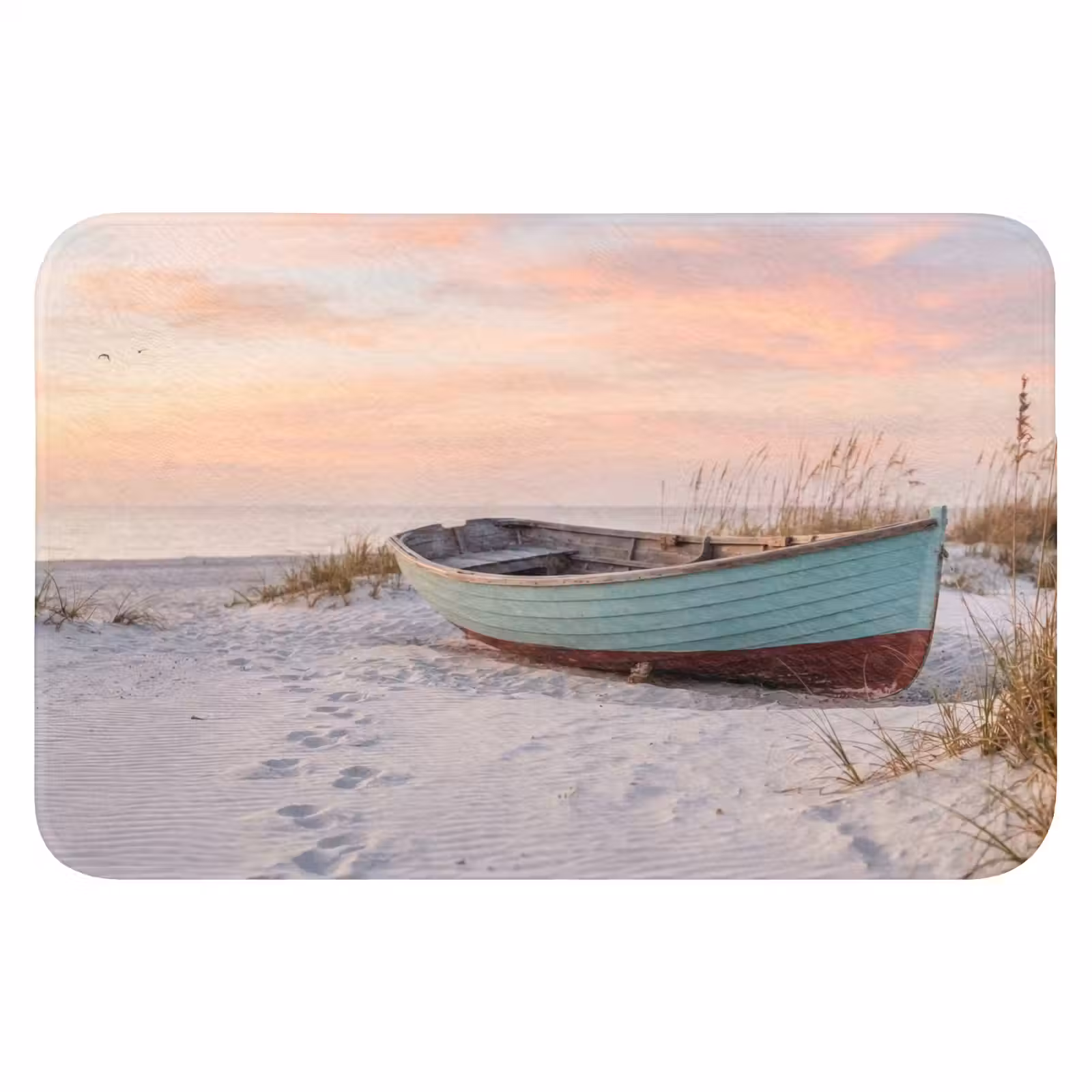 Badematte - Rustikal - Ruderboot - Sandstrand — 1