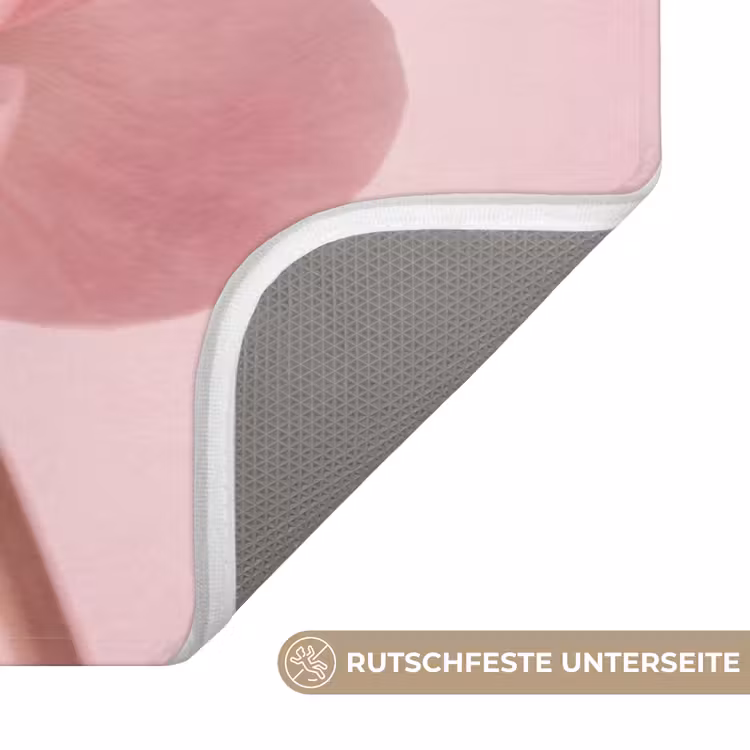 Badematte - Blume - Pfingstrose - Rosa — 3
