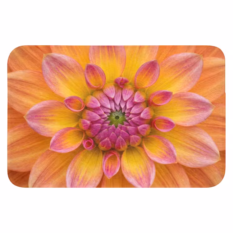 Badematte - Dahlie - Blume - Orange — 1