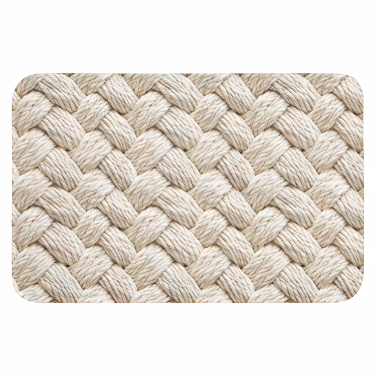 Badematte - Seil - Gestrickt - Beige — 1