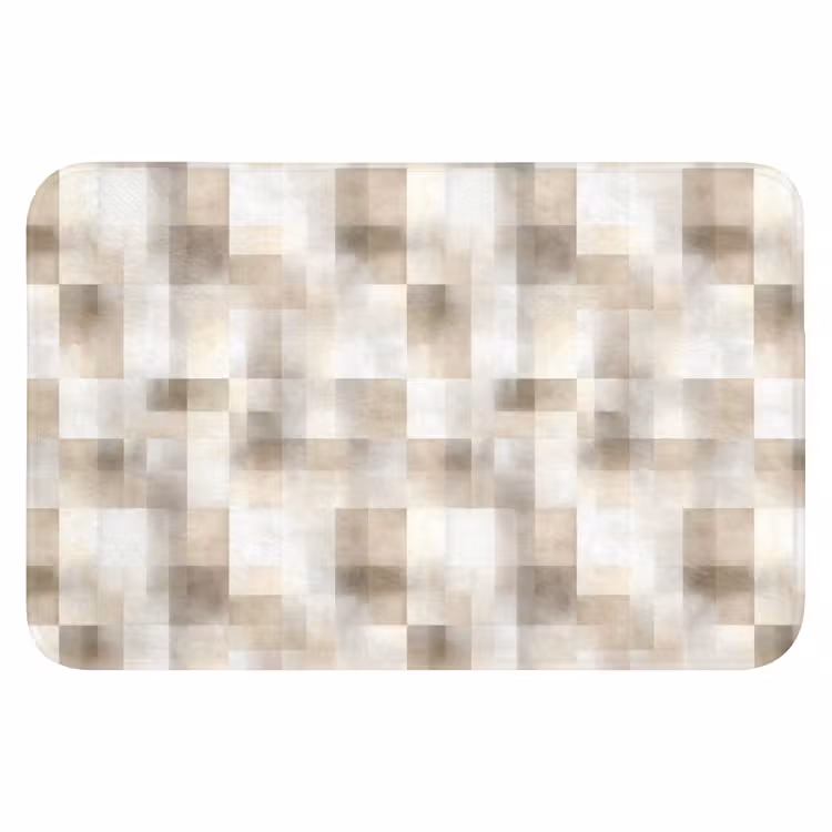 Badematte - Textur - Leinen - Beige — 1