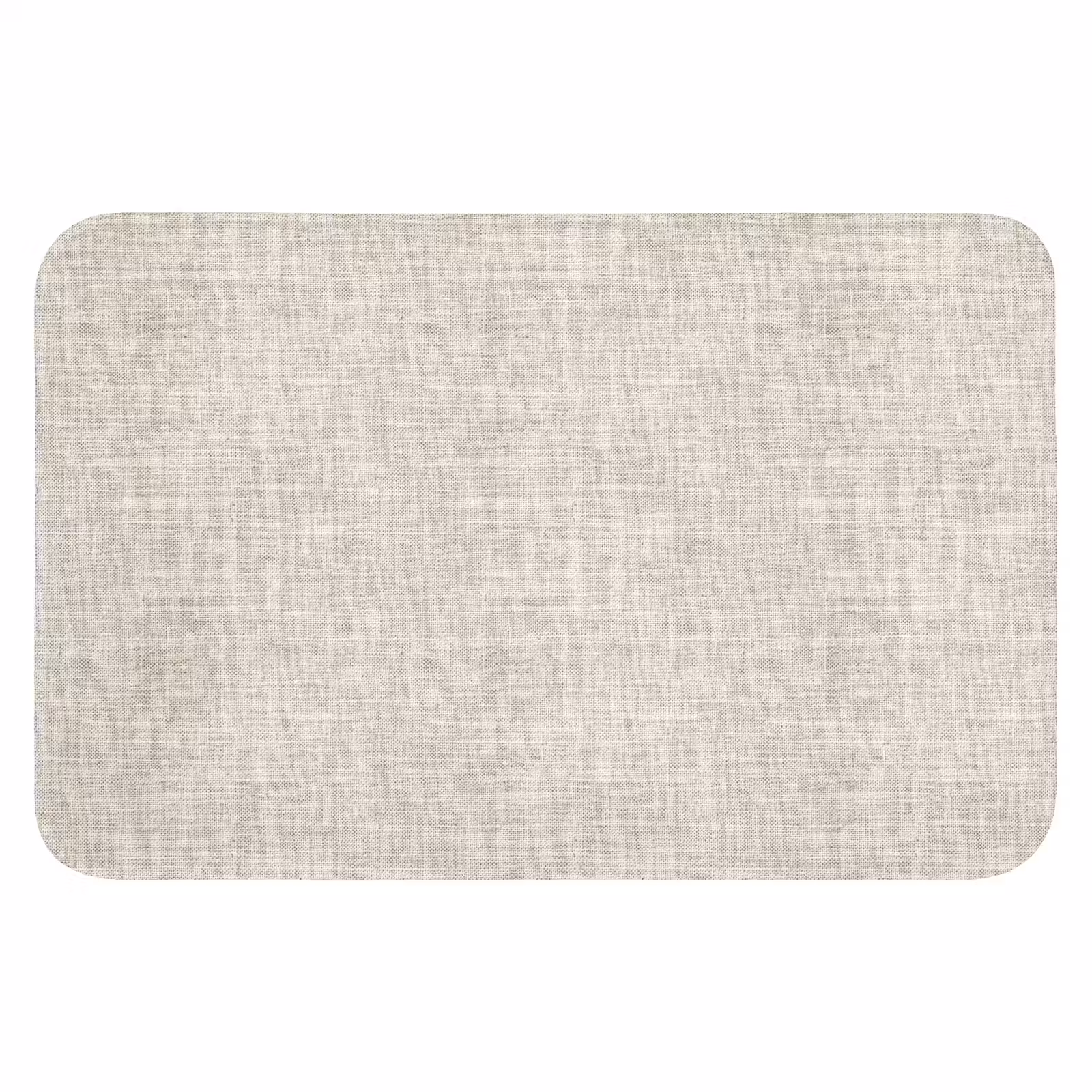 Badematte - Leinen - Textur - Beige — 1