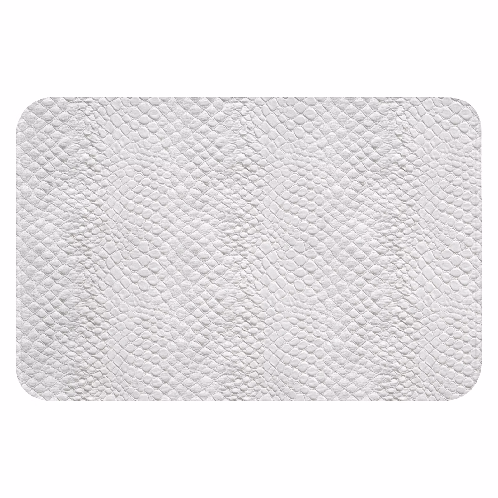 Badematte - Schlange - Muster - Weiß — 1