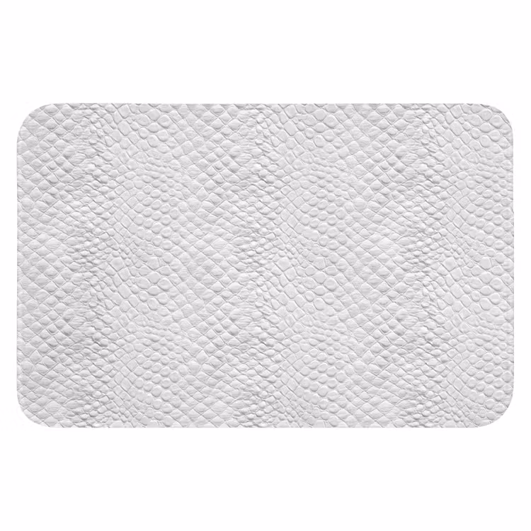 Badematte - Schlange - Muster - Weiß — 1