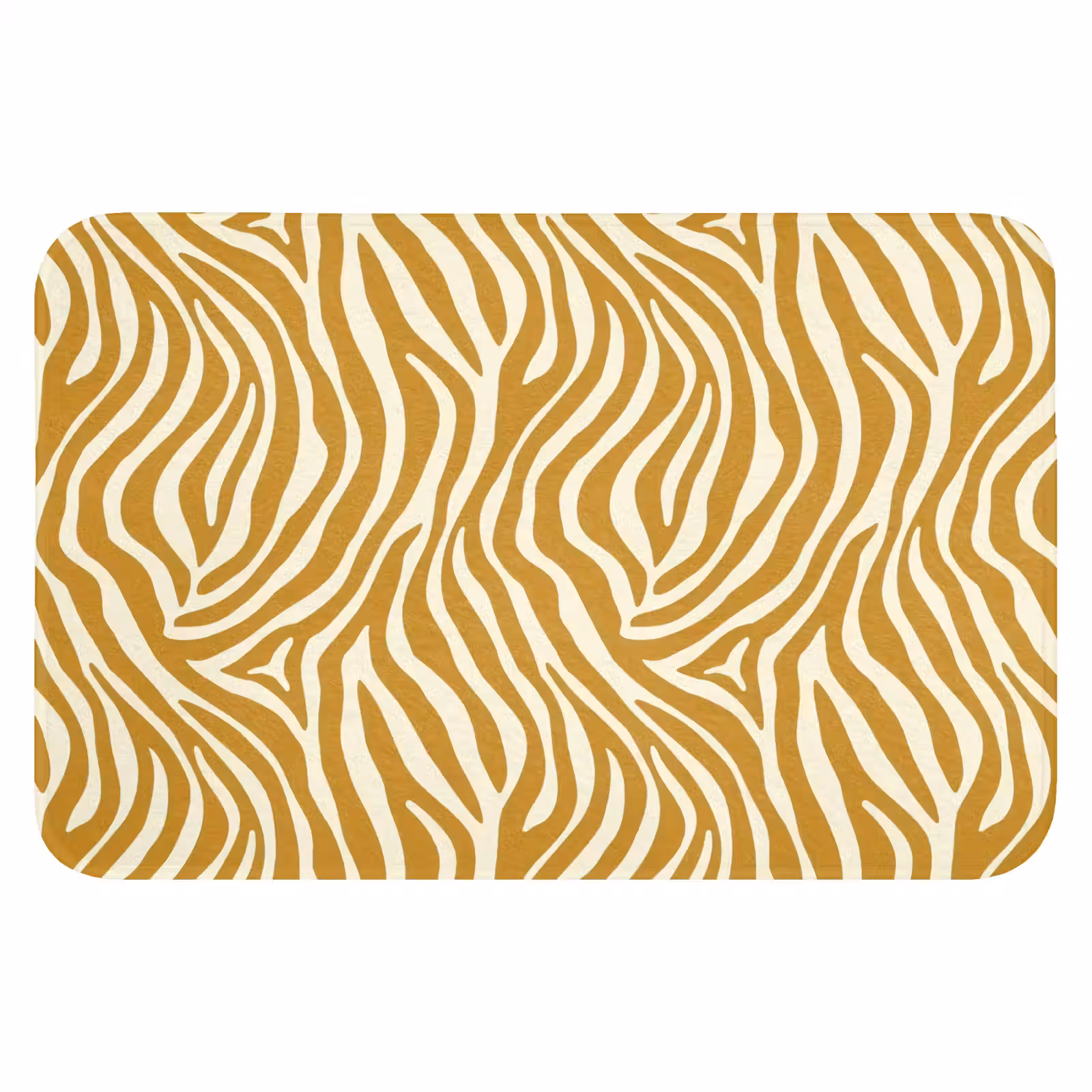 Badematte - Zebra - Klassisch - Ocker - Gelb — 1