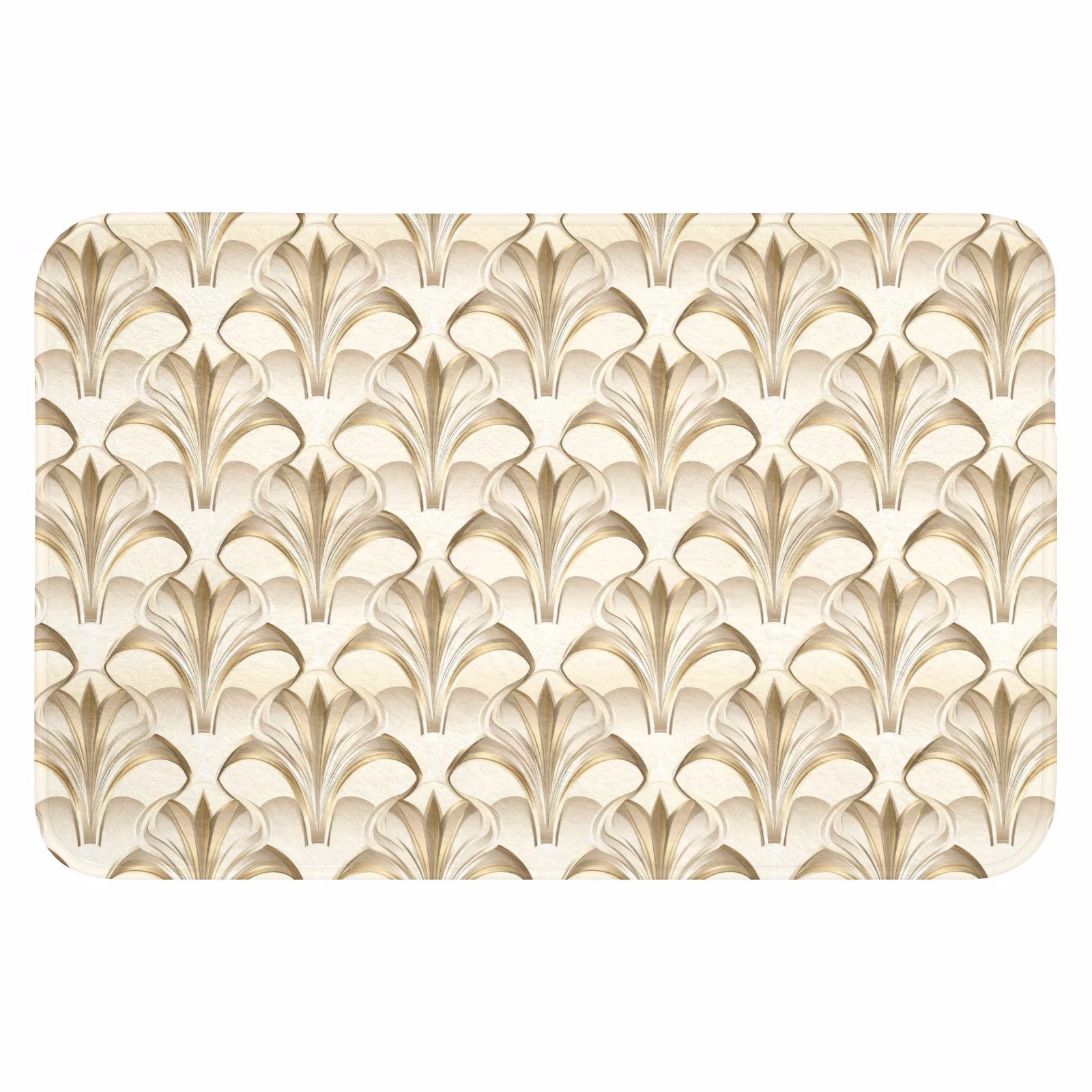 Badematte - Ornament - Barock - Gold — 1