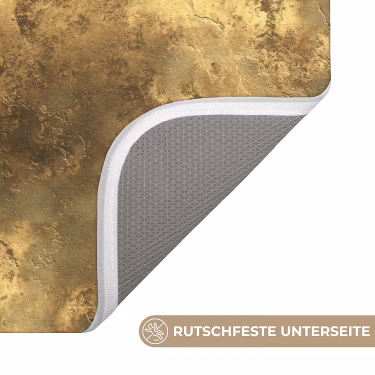 Badematte - Antik - Metallic-Look - Gold — 3