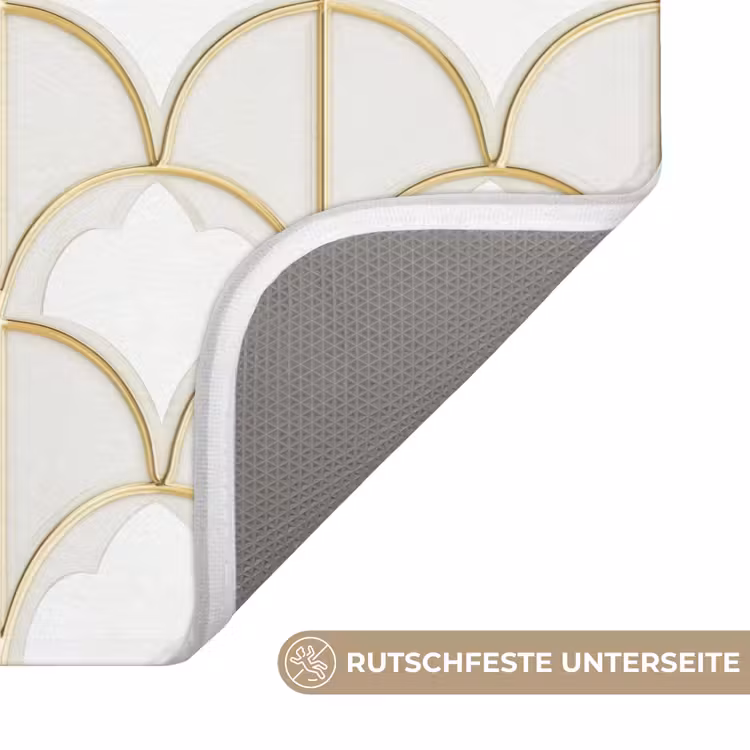 Badematte - Mosaik - Bögen - Gold — 3