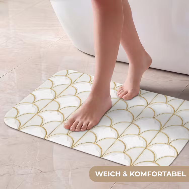 Badematte - Mosaik - Bögen - Gold — 5