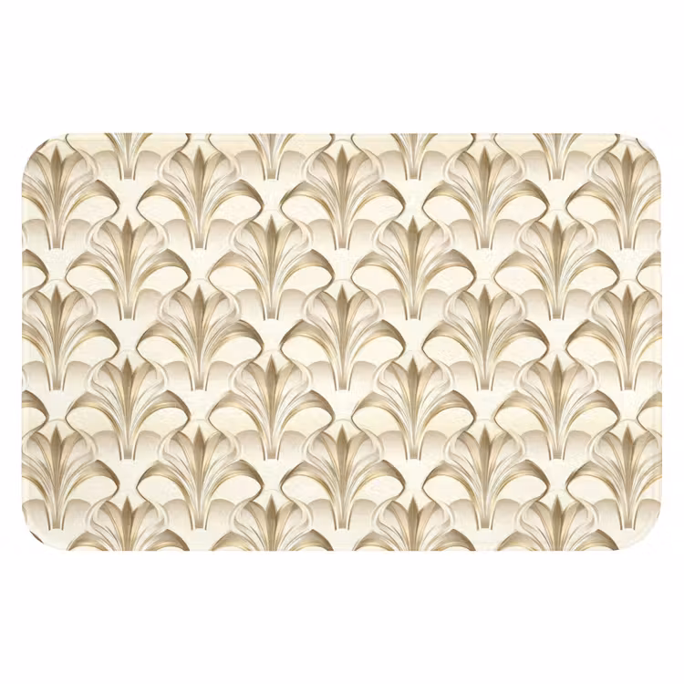 Badematte - Ornament - Barock - Gold — 1