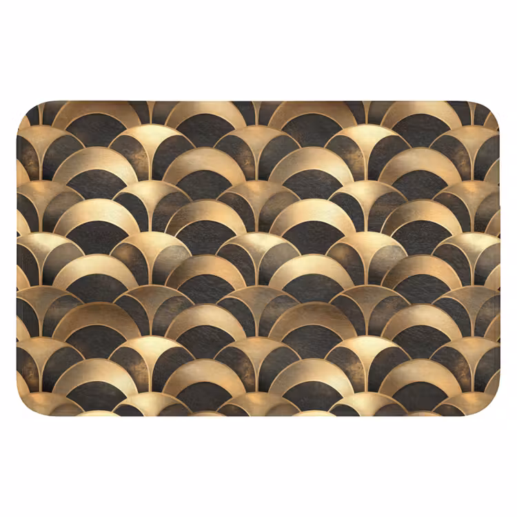 Badematte - Skalen - Textur - Gold — 1
