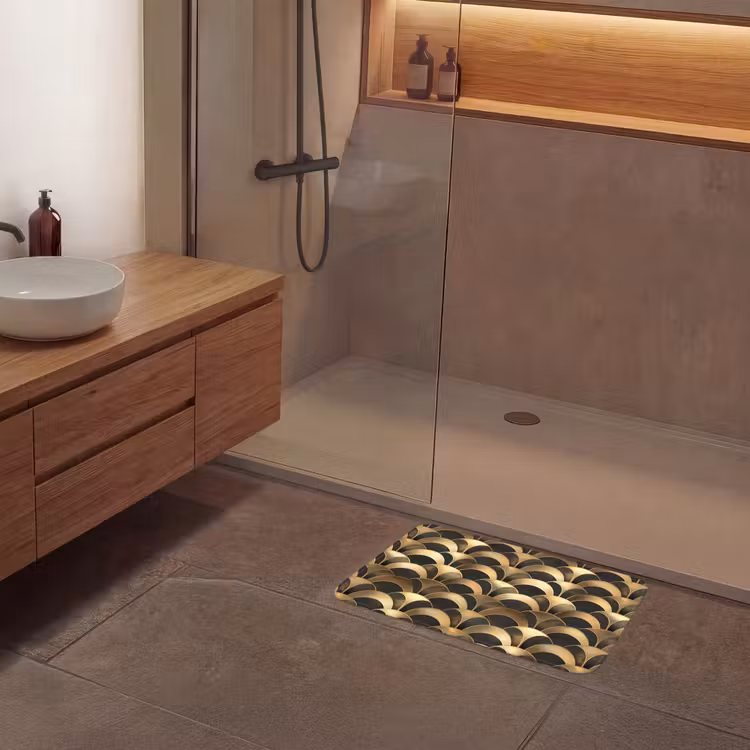 Badematte - Skalen - Textur - Gold — 8