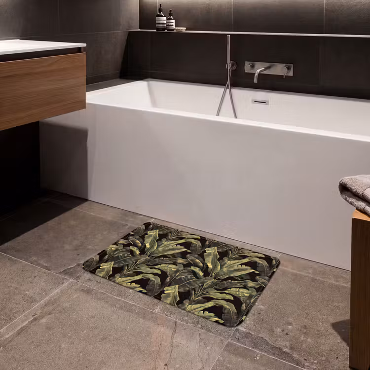 Badematte - Botanisch - Blätter - Grün — 4