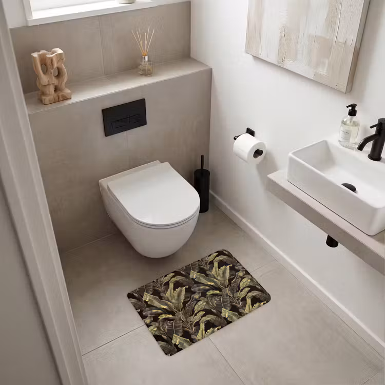 Badematte - Botanisch - Blätter - Grün — 6