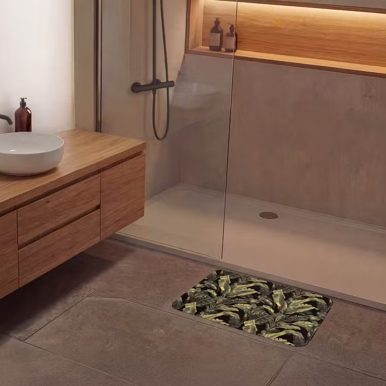 Badematte - Botanisch - Blätter - Grün — 8